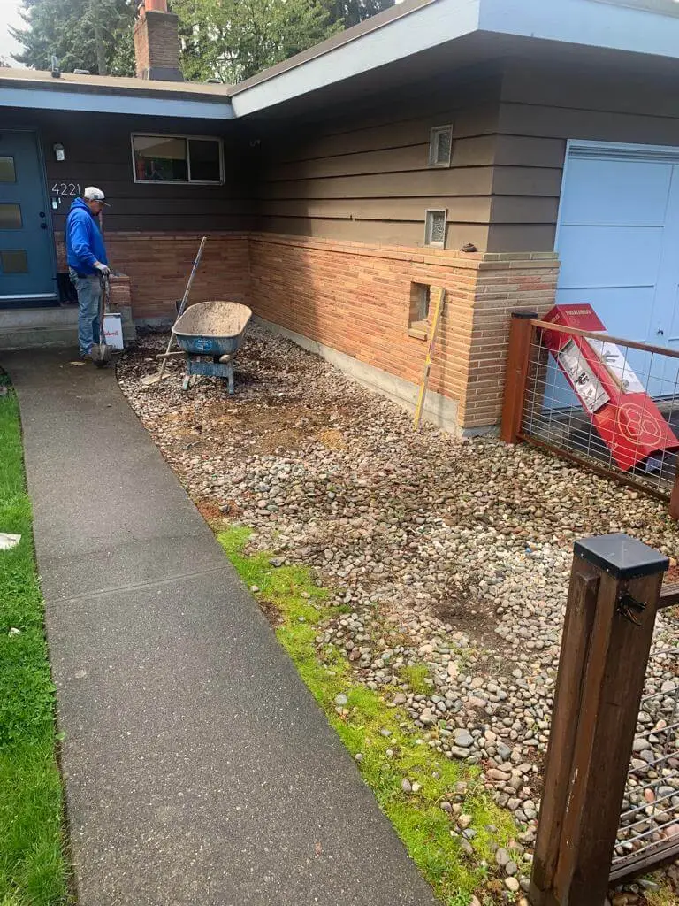 Beautifully designed stamped concrete patio